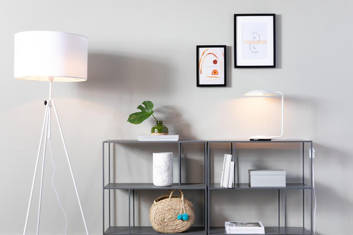 Zuiver Pixie lampe de bureau en fer - Blanc - Longueur du cordon 1,60 m - 230V - 3W - 30x25x38,50