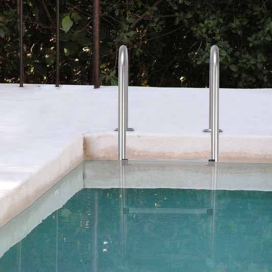 Coast Echelle de piscine à 3 niveaux 132 x 50 x 26 cm acier inoxydable