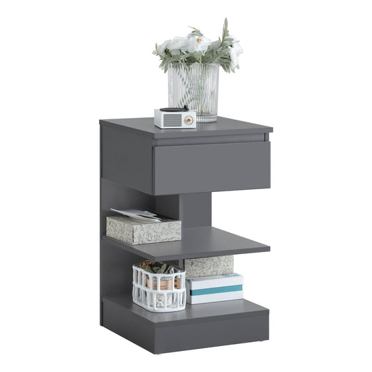 SoBuy Sideboard - Table basse avec 1 tiroir coulissant - Max. 45KG - 39 x 65 x 39 cm - Gris