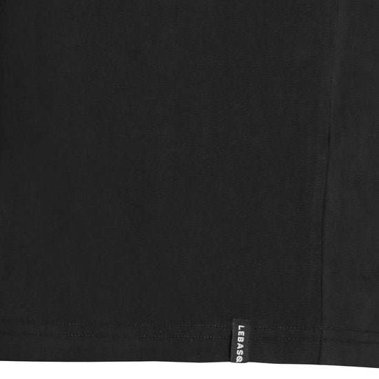 LEBASQ - T-shirt Miles' pour homme - 3 packs - avec col ras du cou - Extra long - Convient comme sous-maillot - Noir - XL - Coton