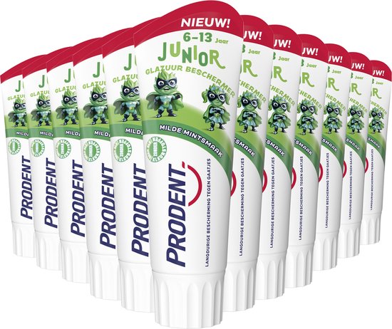 Prodent - Dentifrice - Junior 6 ans et plus - Protecteur d'émail - 12 x 75 ml - Lot économique