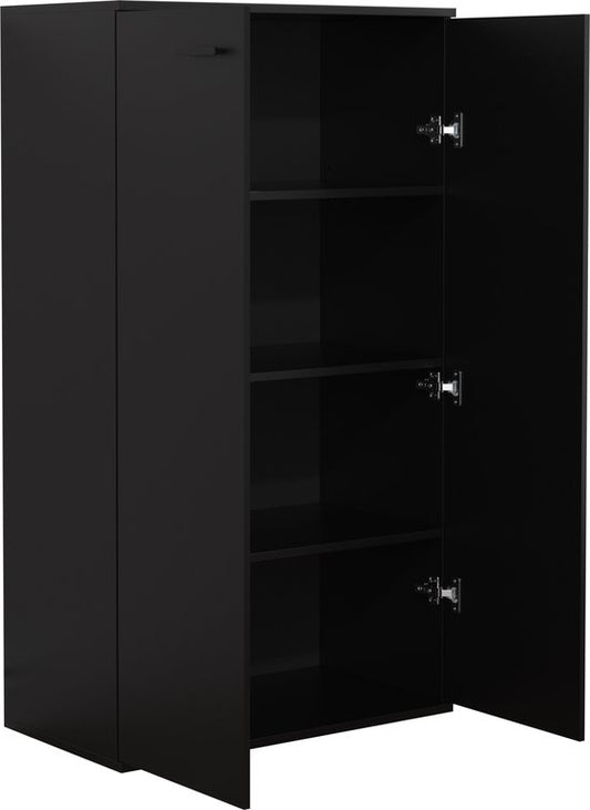 Armoire nursery - armoire de rangement pratique 120 cm de haut 4 compartiments de rangement