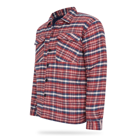 Soulstar Woodsman Lumberjack Shirt - Doublée - Rouge - Taille XXL - Confortable et chaude