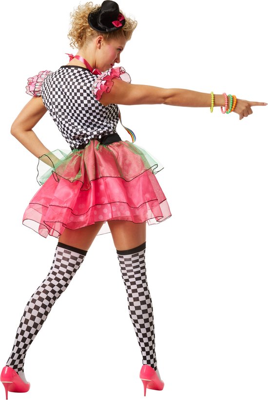 dressforfun - Costume femme clown fluo XL - déguisement costume halloween tenue de soirée carnaval costume carnaval tenue de soirée - 301680