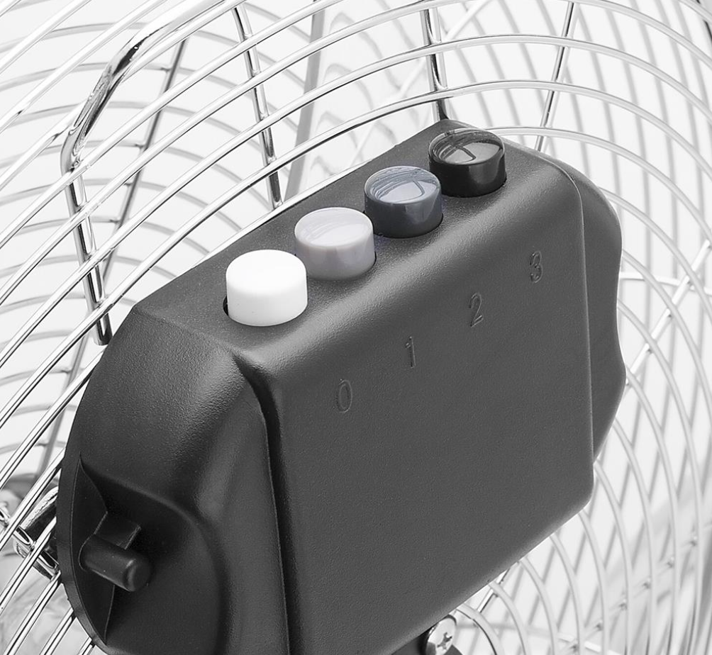 Ventilateur de boîte métallique Tristar PD-3897 40 cm - Argent métallisé - 3 vitesses