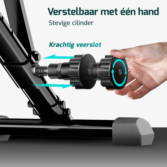 FITAGE Fitness Bench - Banc de musculation jusqu'à 300KG - Réglable - Pliable - Noir