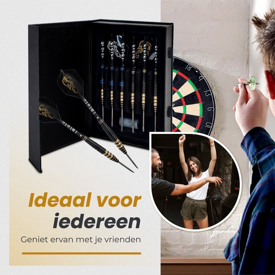 WINDSOR® Cavalier 3 Darts Set - Incl. boîte de rangement, fléchettes