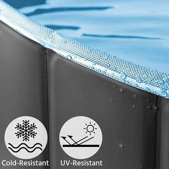 Piscine pliable pour chiens Yaheetech Ø 100/120/140/160 x 30 cm - PVC - Antidérapante