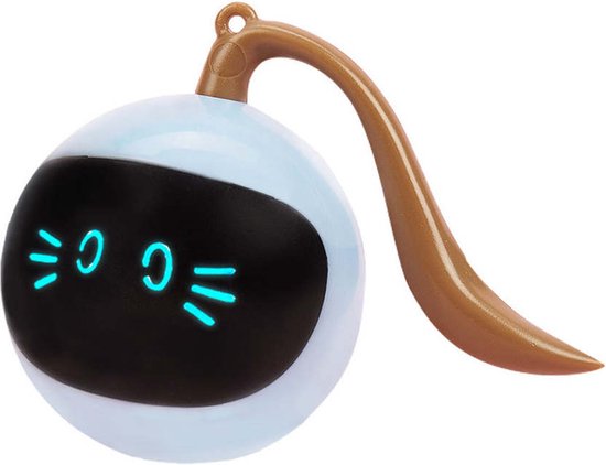 Otiume Balle interactive pour chat - Auto-roulante - Rechargeable par USB - Jouet