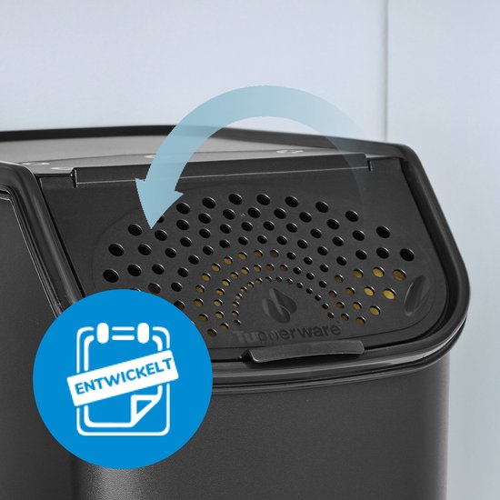 Ensemble Tupperware - PotatoSmart 8,3 L, OnionSmart 5,5 L et GarlicSmart 2,3 L - Récipients innovants pour pommes de terre, oignons et ail, assurant une circulation optimale de l'air - Conception empilable - Lavables au lave-vaisselle