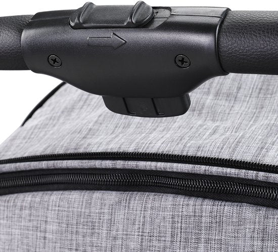 NilaFee™ MaxComfort - Poussette - Jusqu'à 25 kg - Poussette pliable - Poussette pour enfant - Pliable - Résistante aux taches et à l'eau - Gris