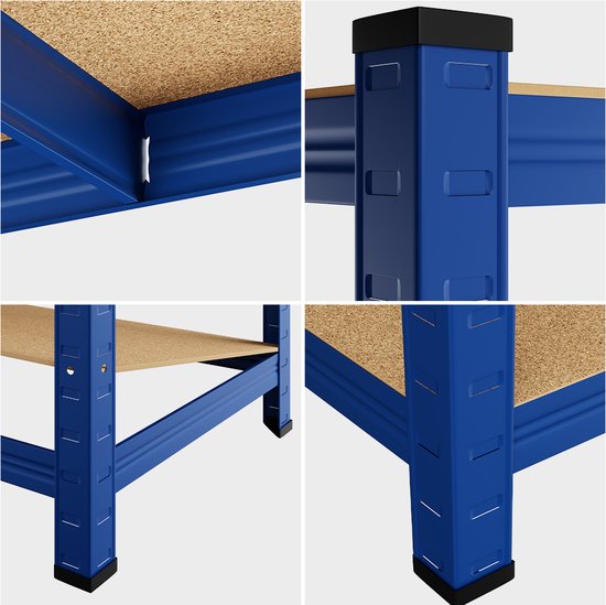 Rack de stockage en métal jusqu'à 875kg bleu
