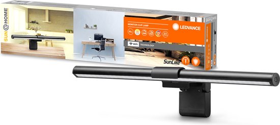 Luminaire LEDVANCE : pour écran d'ordinateur, SunHome Office Light / 2,5 W, 5 V, angle de faisceau : 11°, Tunable White, 22… 5 K, matériau du boîtier : plastique, IP2-
