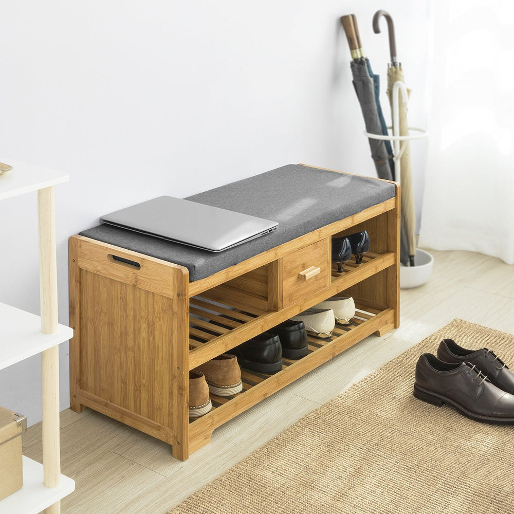 SoBuy Banc à chaussures - Bois - 105x43x35cm