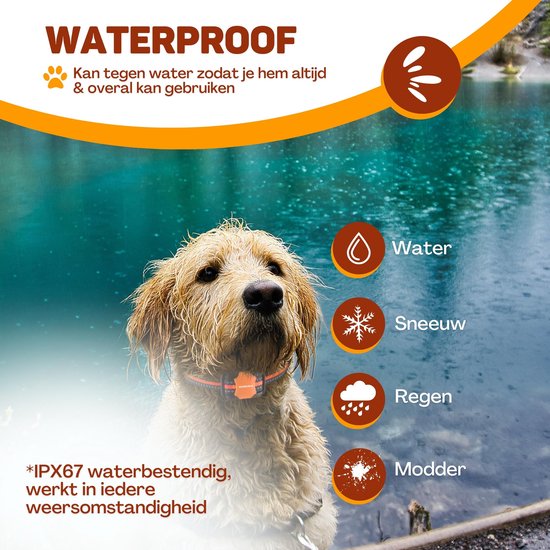 Vulpes Goods® Collier anti-aboiement Pro avec télécommande - Dispositif anti-aboiement - Collier de dressage 3-en-1 - Sans choc - Collier d'éducation pour petits et grands chiens - Imperméable - Rechargeable - Vibration et Audio