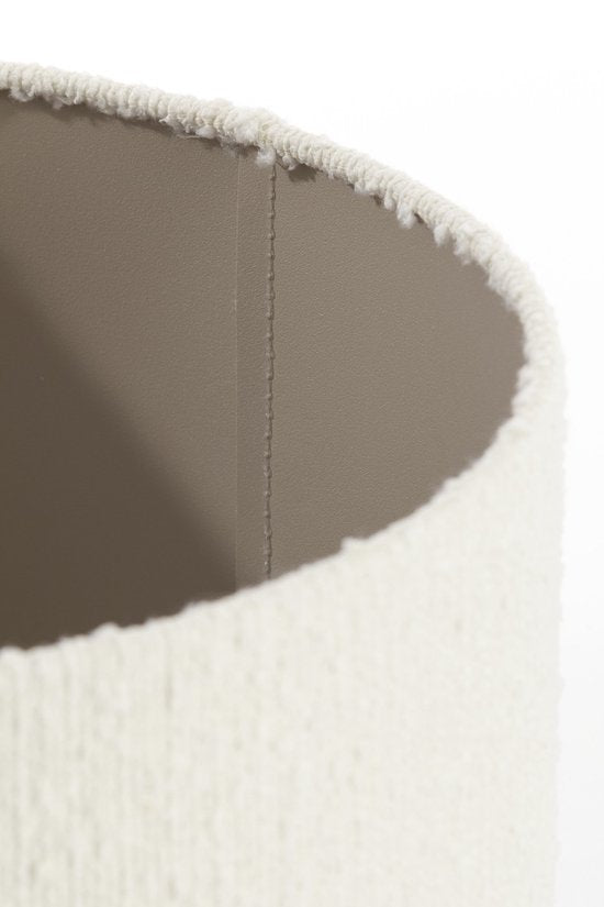 Light & Living - abat-jour - Bolero - blanc - tissu - Ø 50 cm - E27 - 2250205