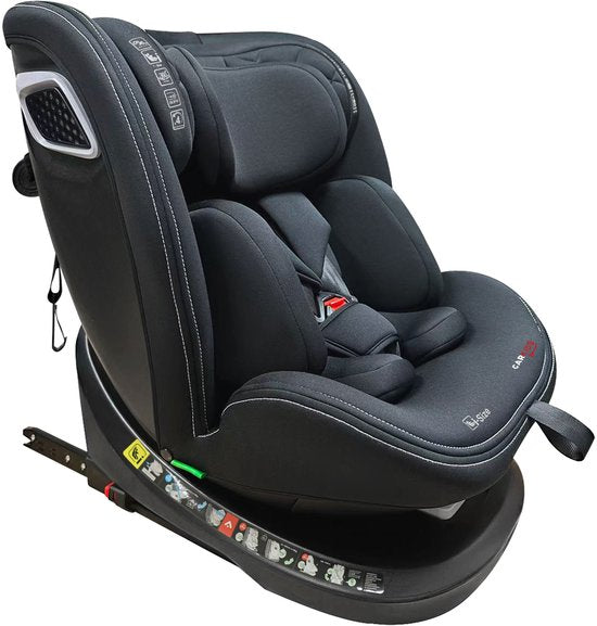Siège auto Carkids I-Size Noa, orientable à 360°, 40-150 cm, Isofix + SPS, noir