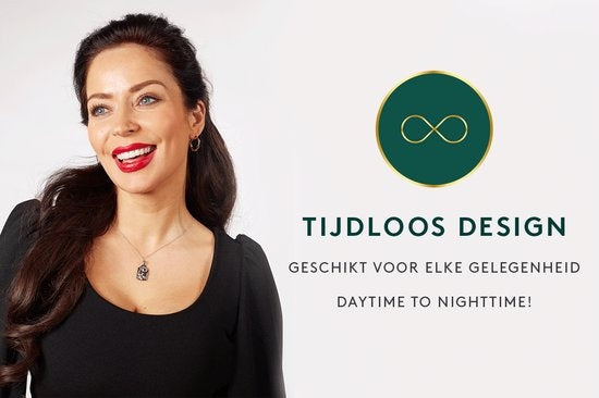 Laura Ferini Ladies Necklace Faccina Silver - Collier en argent avec pendentif - plaqué or blanc 18K - Collier - Collier - Bijoux - Accessoires - Collier pour dames avec pendentif