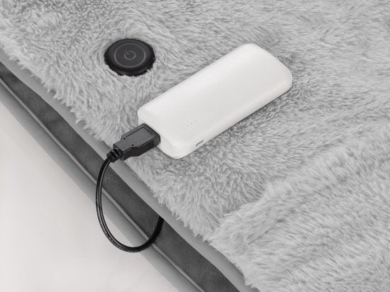Decoways - Couverture électrique Medisana 3-en-1 HB 674 162 x 62 cm, grise