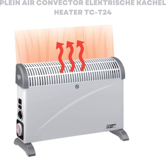 Convecteur Plein Air TC-T24 - 3 niveaux de chaleur - 2000W - Jusqu'à 20m² - Thermostat réglable