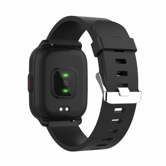 Montre connectée Denver - Android iOS - Notifications - Montre de sport - Cardiofréquencemètre - Oxymètre - Moniteur de sommeil - SWC184B - Noir