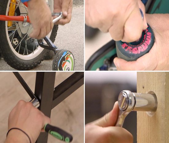 Hammersmith PowerGrip XXL | Clé à douille universelle | Douille universelle XXL | Accessoire pour boîte à outils | Clé à douille 11 mm à 32 mm en 1