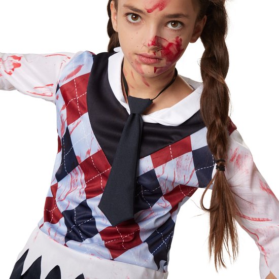 Dressforfun Creepy schoolgirl 158 (ages 12 and up) - costume halloween dress up partywear costume carnaval carnaval partywear - 302209