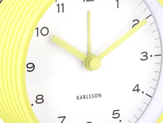 Réveil Karlsson Circus Rings - Vert - Ø 9 cm - Style scandinave - Réveil pour chambre à coucher - Réveils - Fête des Pères - Cadeau pour la Fête des Pères - Petit cadeau pour la Fête des Pères