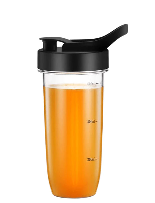 Safecourt Kitchen : gobelet supplémentaire pour mixeur BL200 – Compatibilité universelle, maniabilité optimale et bouchon à fermeture hermétique – Idéal pour le sport et les déplacements – Plastique transparent – Taille 1