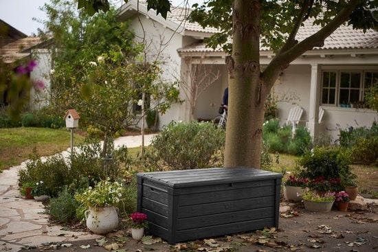 Keter Brightwood Storage Box - 455L - 145x69.7x60.3 cm - Graphite