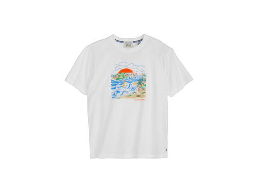 T-shirt à motif Scotch and Soda - Blanc - taille M