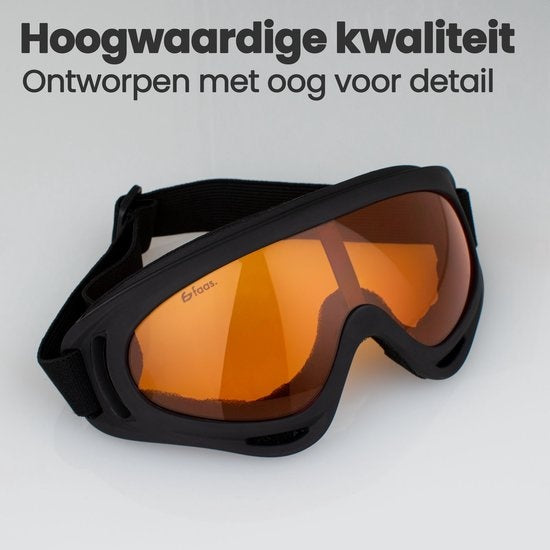 Skibril - Verstelbaar - UV Beschermend - Snowboardbril - Dames / Heren - Oranje