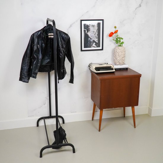 Porte-vêtements Housevitamin Noir - Capacité de charge jusqu'à 30 kg - 80 x 40 x 150 cm