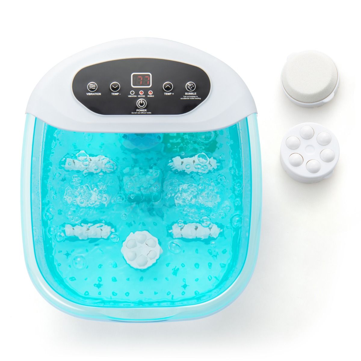 Coast Bain de pieds électrique avec fonction massage - 500W - 33 x 39 x 18 cm - Bleu