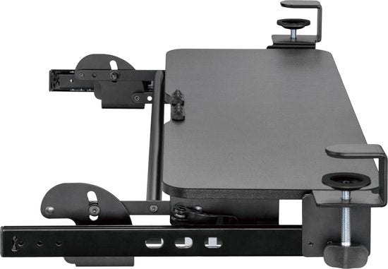 Plateau à clavier sous le bureau - support de clavier - plateau à clavier - siège ergonomique - réglable en hauteur et extensible