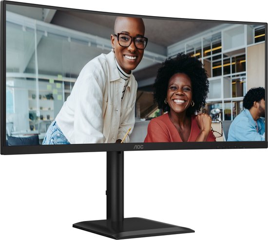 AOC CU34E4C - Écran professionnel incurvé ultra-large - USB-C 90 W - Garantie 5 ans - 34 pouces