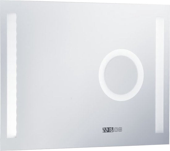 vidaXL - Miroir de salle de bains - LED - avec - capteur tactile - 80 x 60 - cm