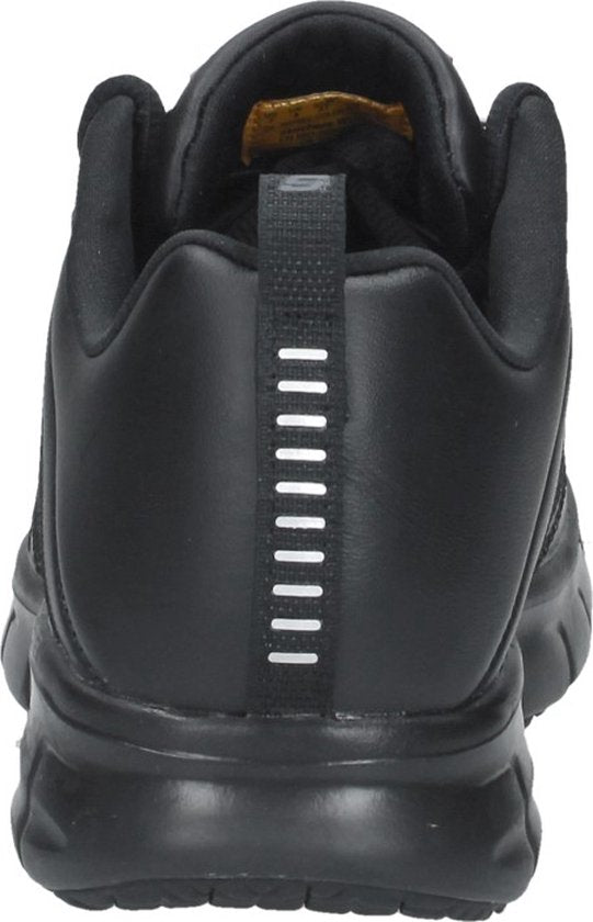 Baskets Skechers Work Relaxed Fit en cuir noir - Femmes