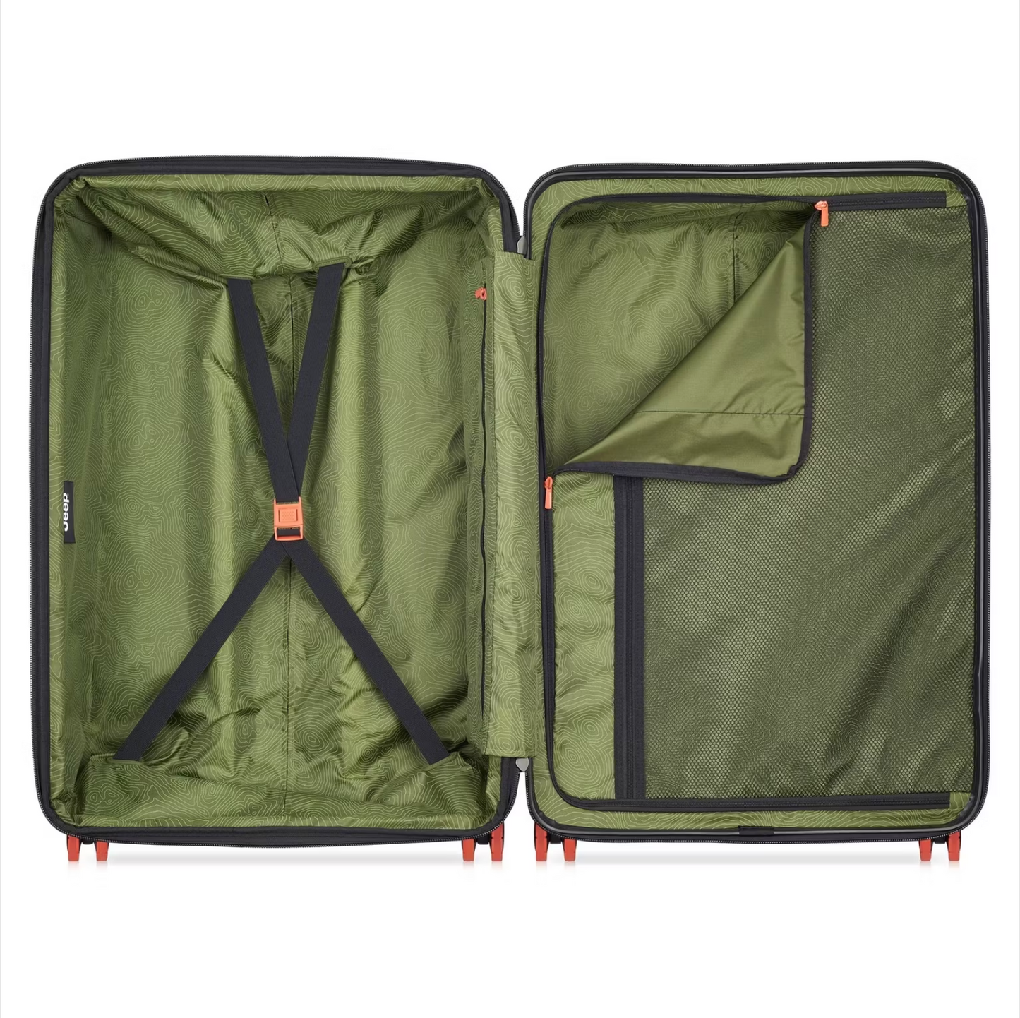 Jeep Trolley extensible XL 122L - Argent - 81 x 53 x 33-36 cm - Verrouillage TSA