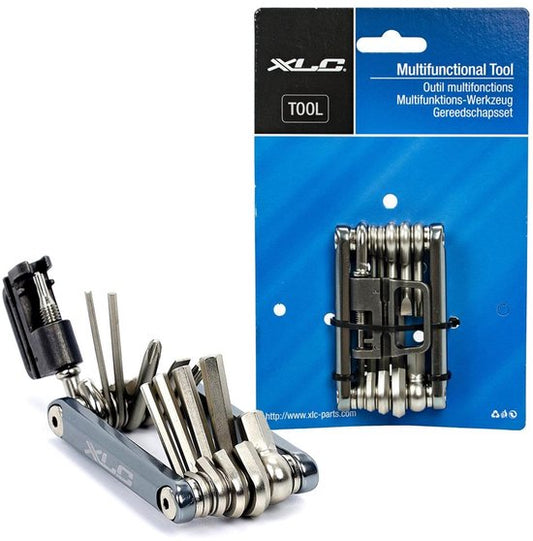 Multitool XLC - Outils pour vélo - Modèle de poche - 12 pièces - TO-M07