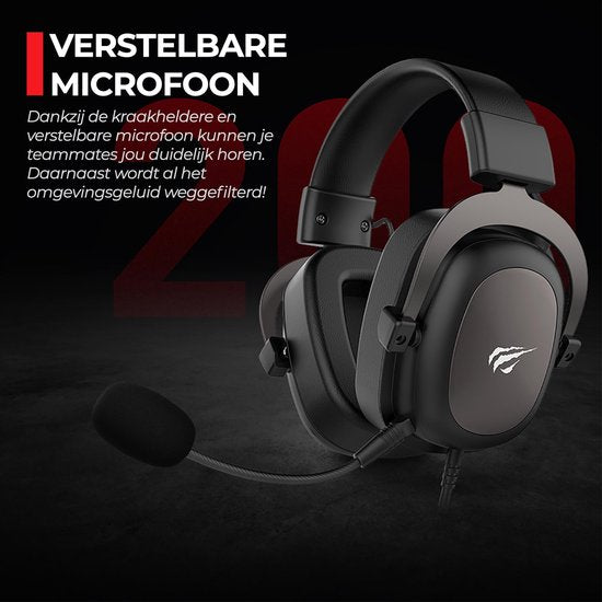 Gamenote Casque de jeu - PC, Xbox, PS4 - Avec microphone - Réduction du bruit