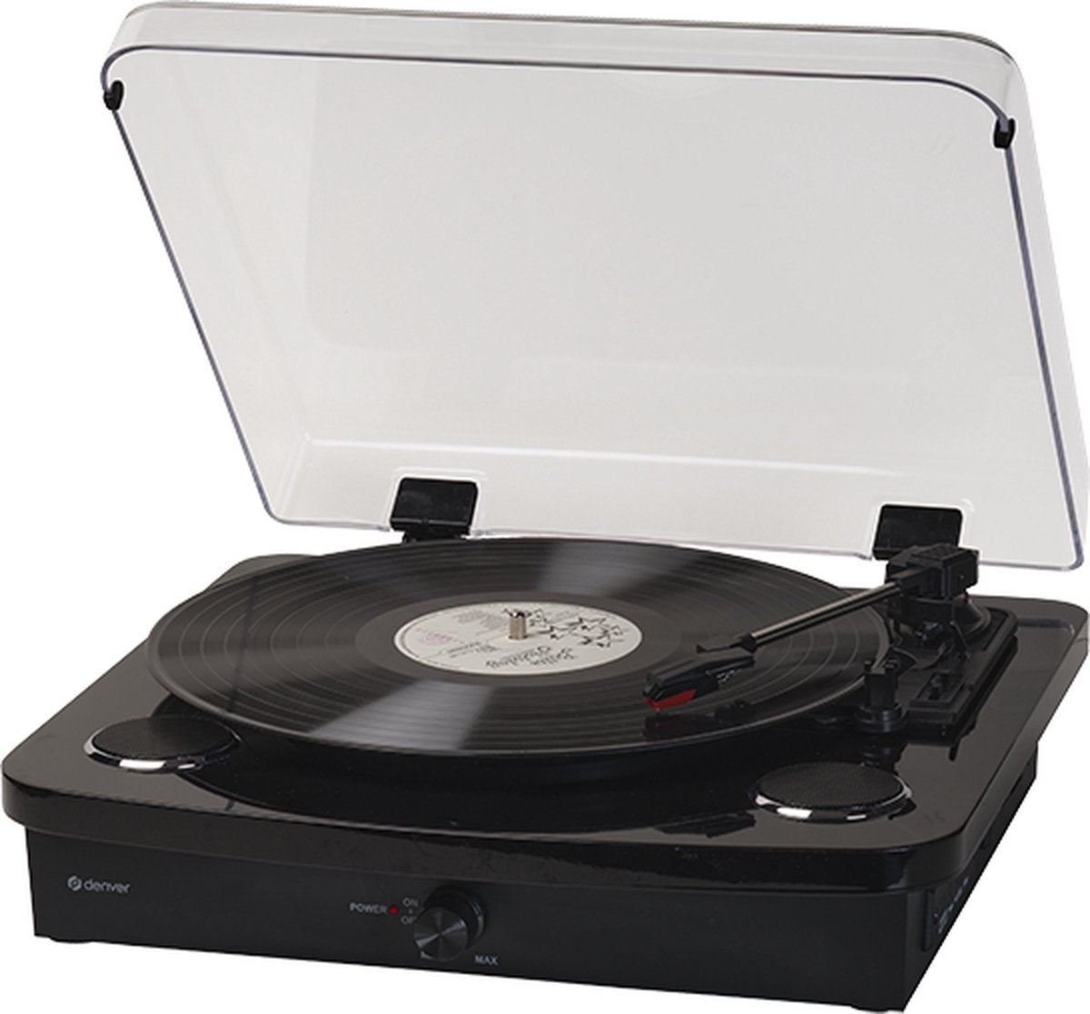 Platine Vinyle Denver Dual Bluetooth - Haut-parleurs Intégrés - USB - Style Rétro - Finition Bois - Modèle VPL230B