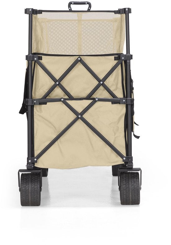 Mr. Fold Bolderkar XXL - pliable - 600L - 300KG - Beige - roues tout-terrain