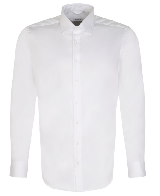 Seidensticker New Kent Business Shirt - Regular Fit - White - Taille M - Longueur du dos env. 80 cm - Longueur des manches env. 64 cm