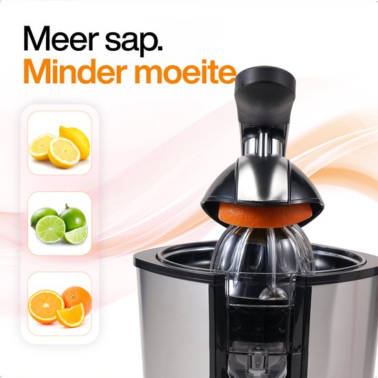 MATTI® - Presse-agrumes électrique - Presse-agrumes - Presse-citron - Presse-orange - 160 W, acier inoxydable, levier de pression - 18 000 tr/min