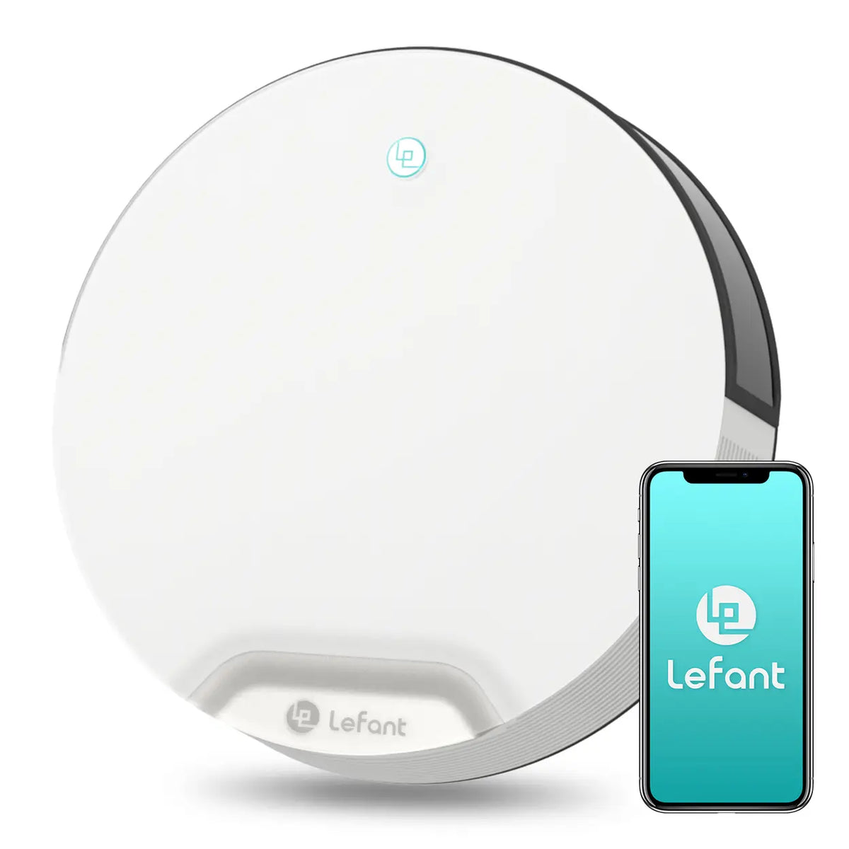 Robot aspirateur Lefant N1 avec télécommande et fonction de lavage - 4 500 Pa - Blanc