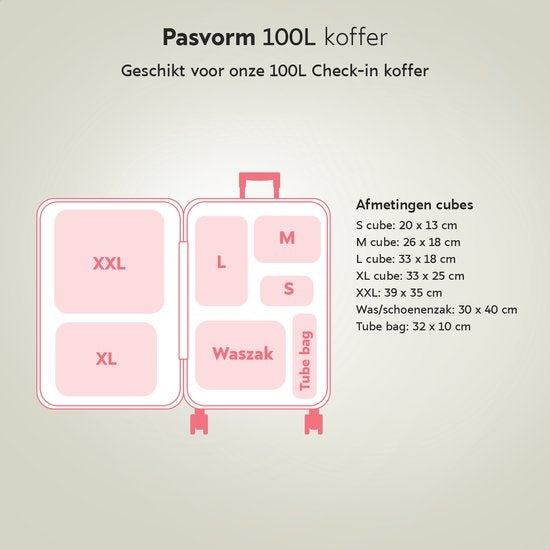 ONYX Cubes de compression - 7 pièces - Kit d'organisation pour valises - Compression zip - Pour valises et sacs - Noir