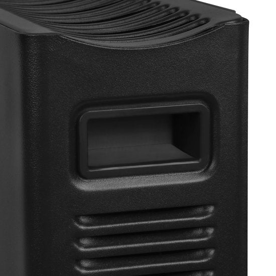 VONROC Chauffage électrique - Convecteur avec ventilateur de radiateur intégré - 2 réglages : 1250W/2000W - Thermostat réglable - Chauffe les pièces jusqu'à 24m2 - Design moderne - Noir