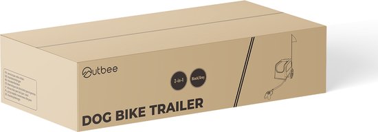 Remorque à vélo pour chien Outbee - Remorque à vélo pour chien - Remorque à vélo pliable pour chien - Chariot pour chien - Poussette pour chien