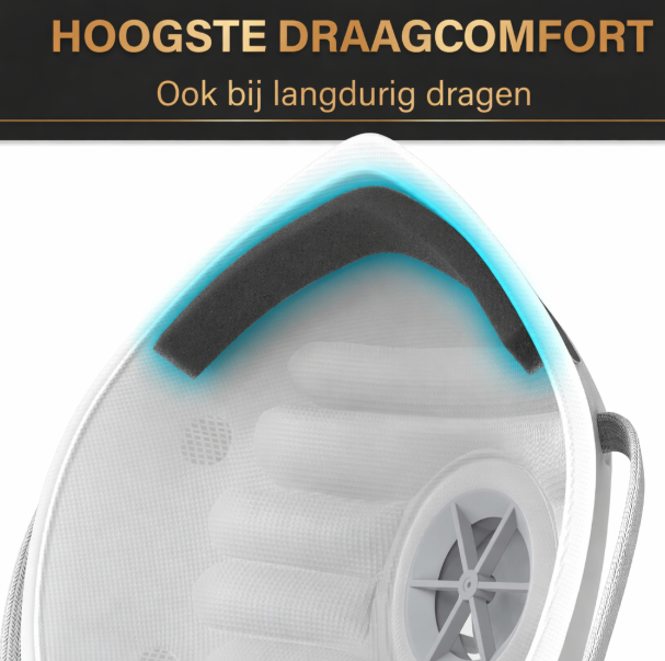 Masque de protection respiratoire Heroism - Blanc